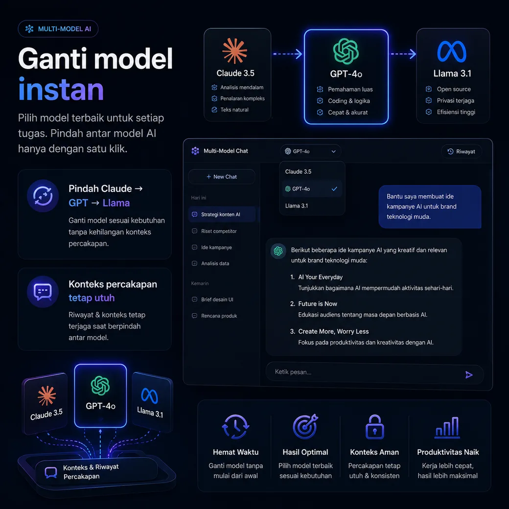 Ganti model instan